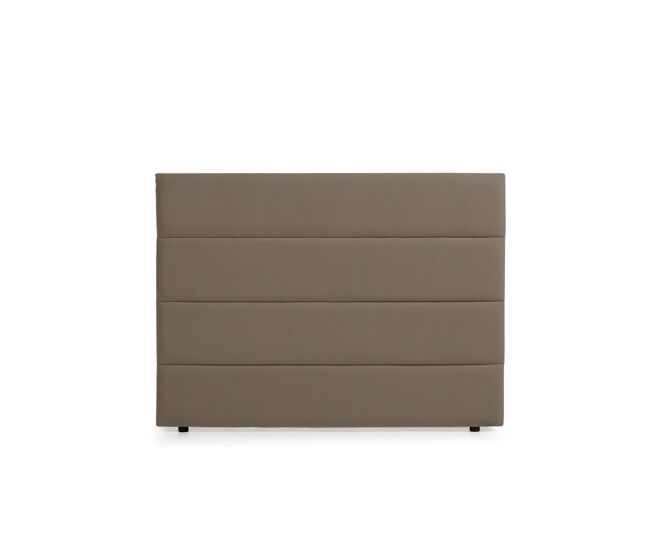 Cabeceira estofada genova pele sintética 130x120x8 cm - branco - moonia