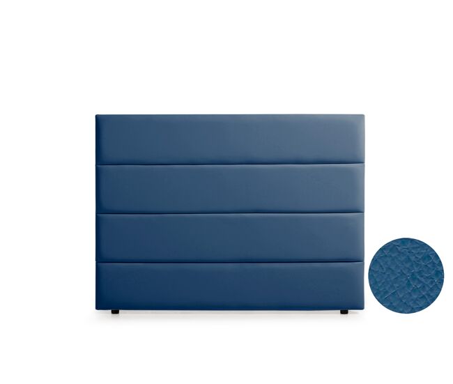 Cabeceira estofada genova pele sintética 170x120x8 cm - moonia