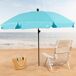 Aktive Guarda-sol grande inclinável UV30 c/capa 200x200 Aktive Guarda-sol grande inclinável UV30 c/capa 200x200 Azul