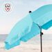 Aktive Guarda-sol grande inclinável UV30 c/capa 200x200 Aktive Guarda-sol grande inclinável UV30 c/capa 200x200 Azul