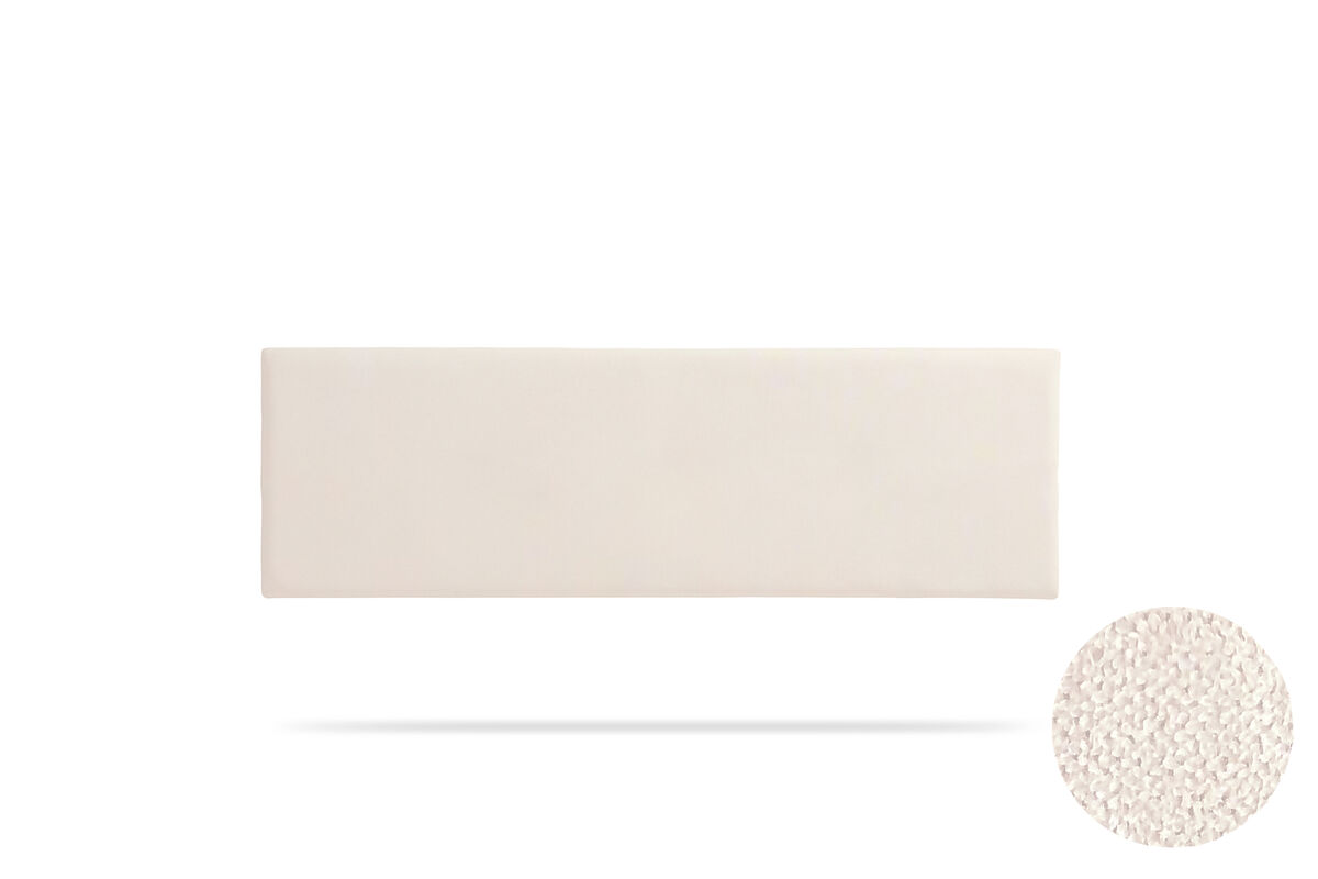 Cabeceira estofada nova aqualine 220x50x5 cm - bege - moonia