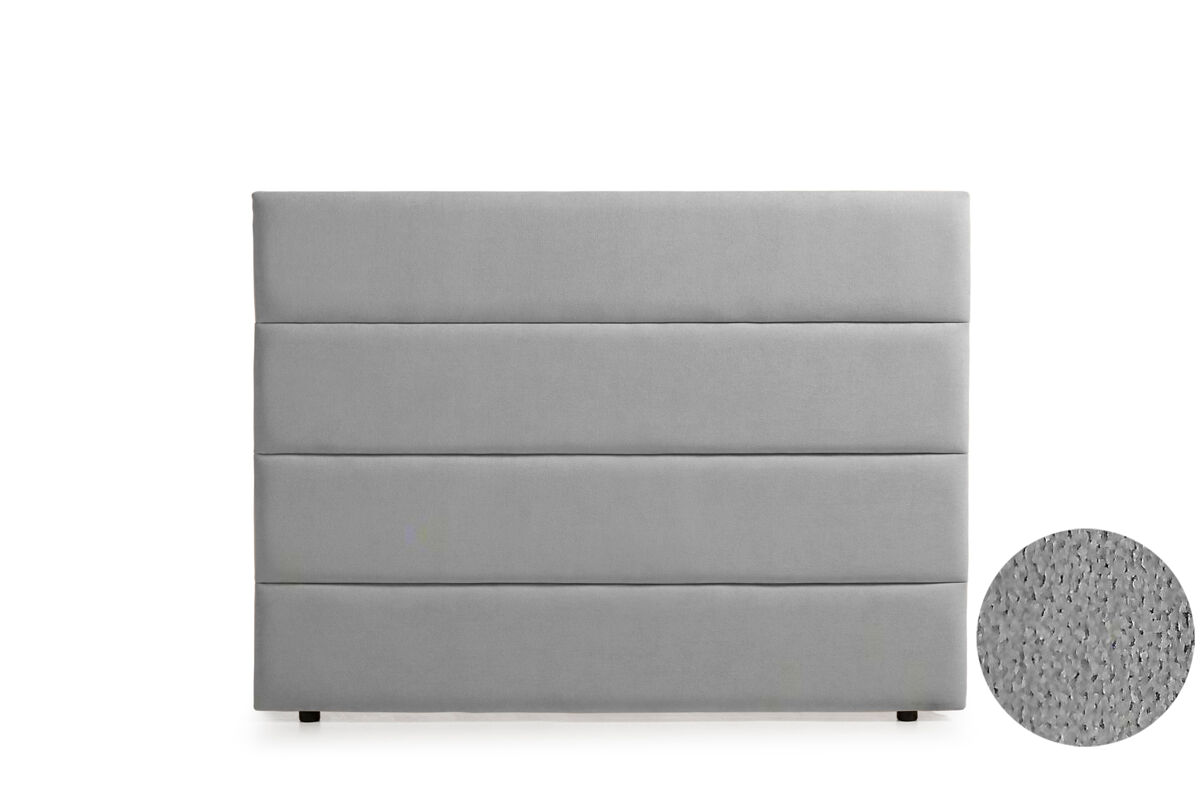 Cabeceira estofada genova aqualine 115x120x8 cm - bege - moonia