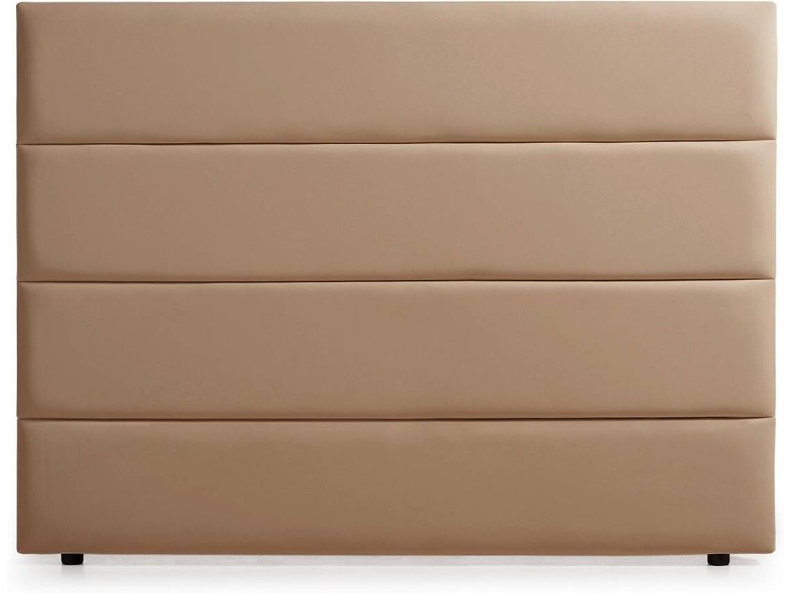 Cabeceira estofada genova pele sintética 160x120x8 cm - moonia