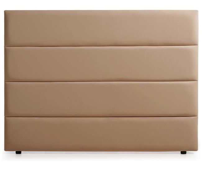 Cabeceira estofada genova pele sintética 160x120x8 cm - moonia