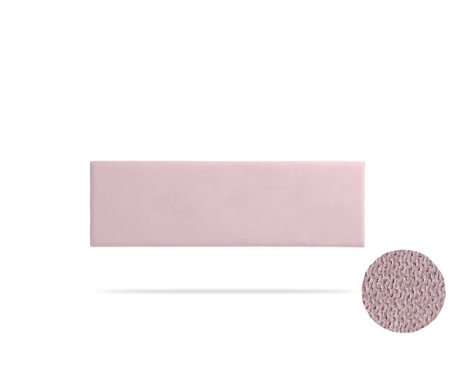 Cabeceira estofada nova aqualine 190x50x5 cm - rosa claro - moonia