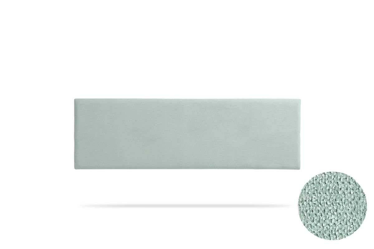 Cabeceira estofada nova aqualine 190x50x5 cm - verde água - moonia