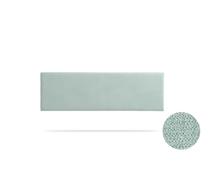 Cabeceira estofada nova aqualine 190x50x5 cm - verde água - moonia