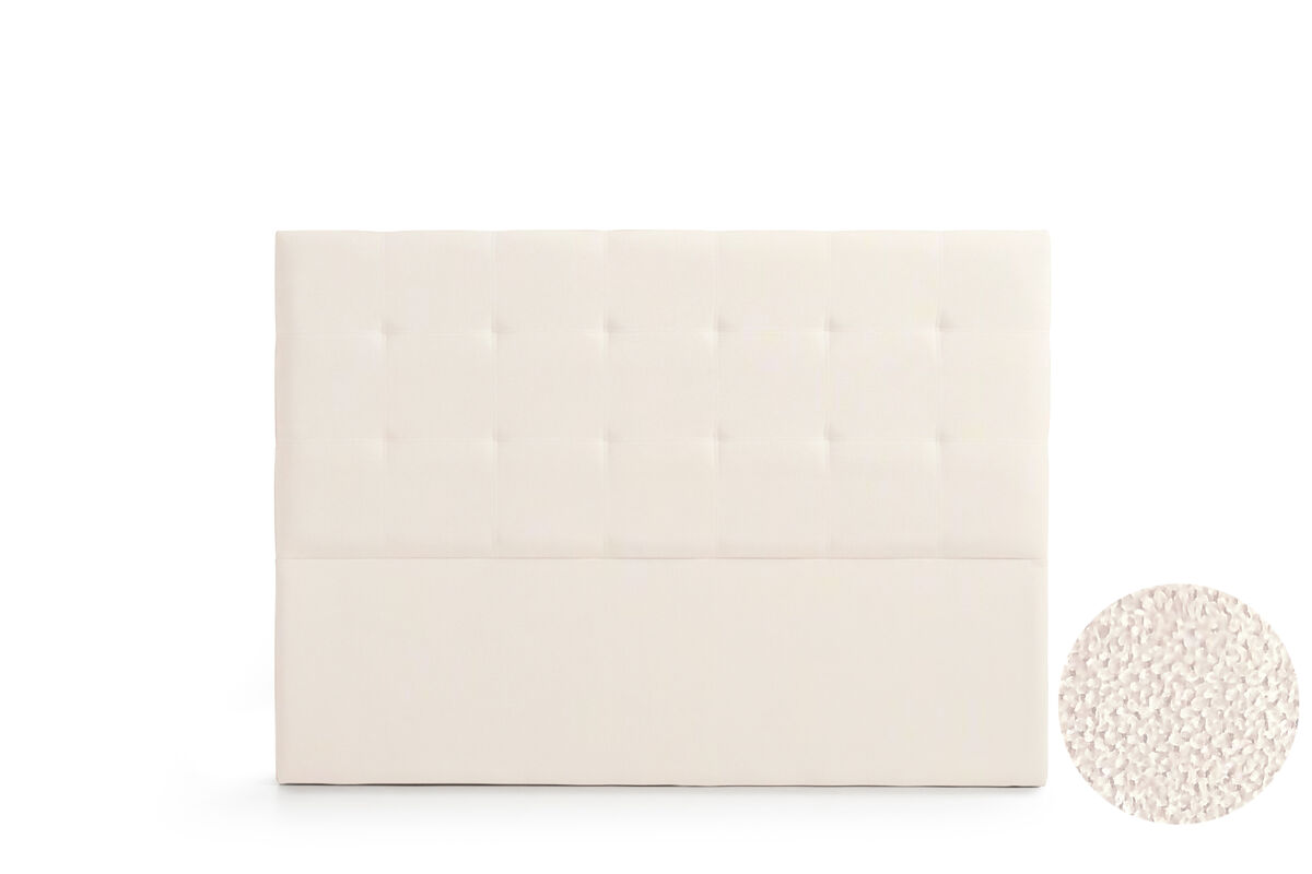 Cabeceira estofada astoria aqualine 220x120x8 cm - bege - moonia