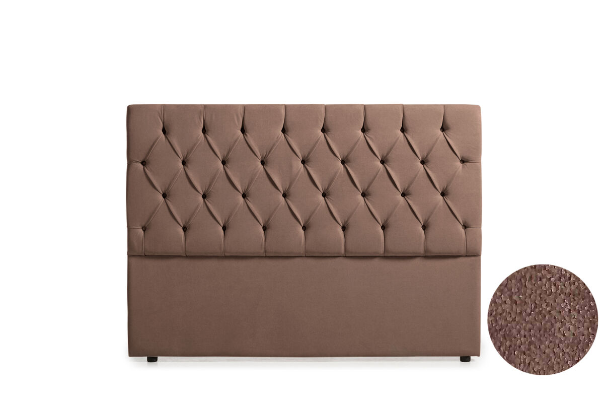 Cabeceira estofada capri aqualine 115x120x12 cm - moonia