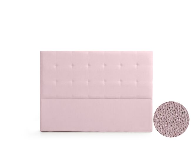 Cabeceira estofada astoria aqualine 220x120x8 cm - rosa claro - moonia