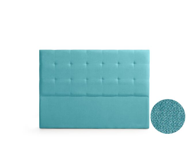 Cabeceira estofada astoria aqualine 90x120x8 cm - turquesa - moonia