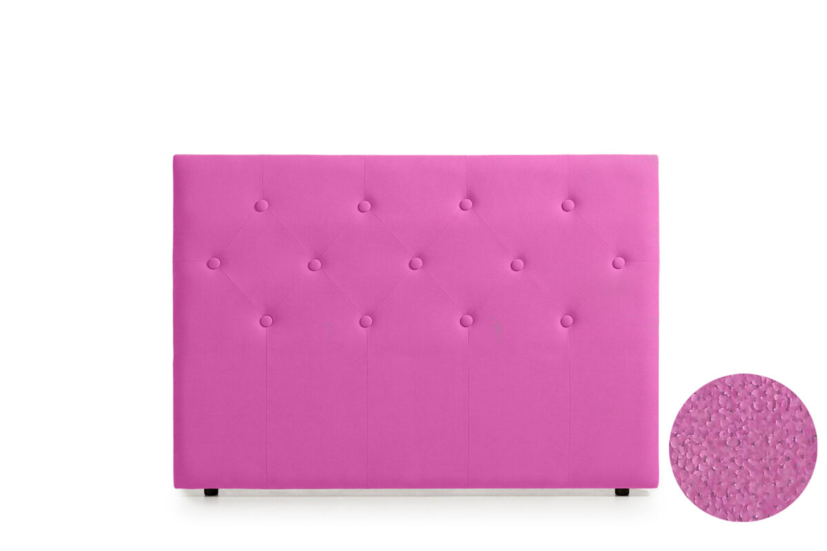 Cabeceira estofada victoria aqualine 210x115x12 cm - fúcsia - moonia