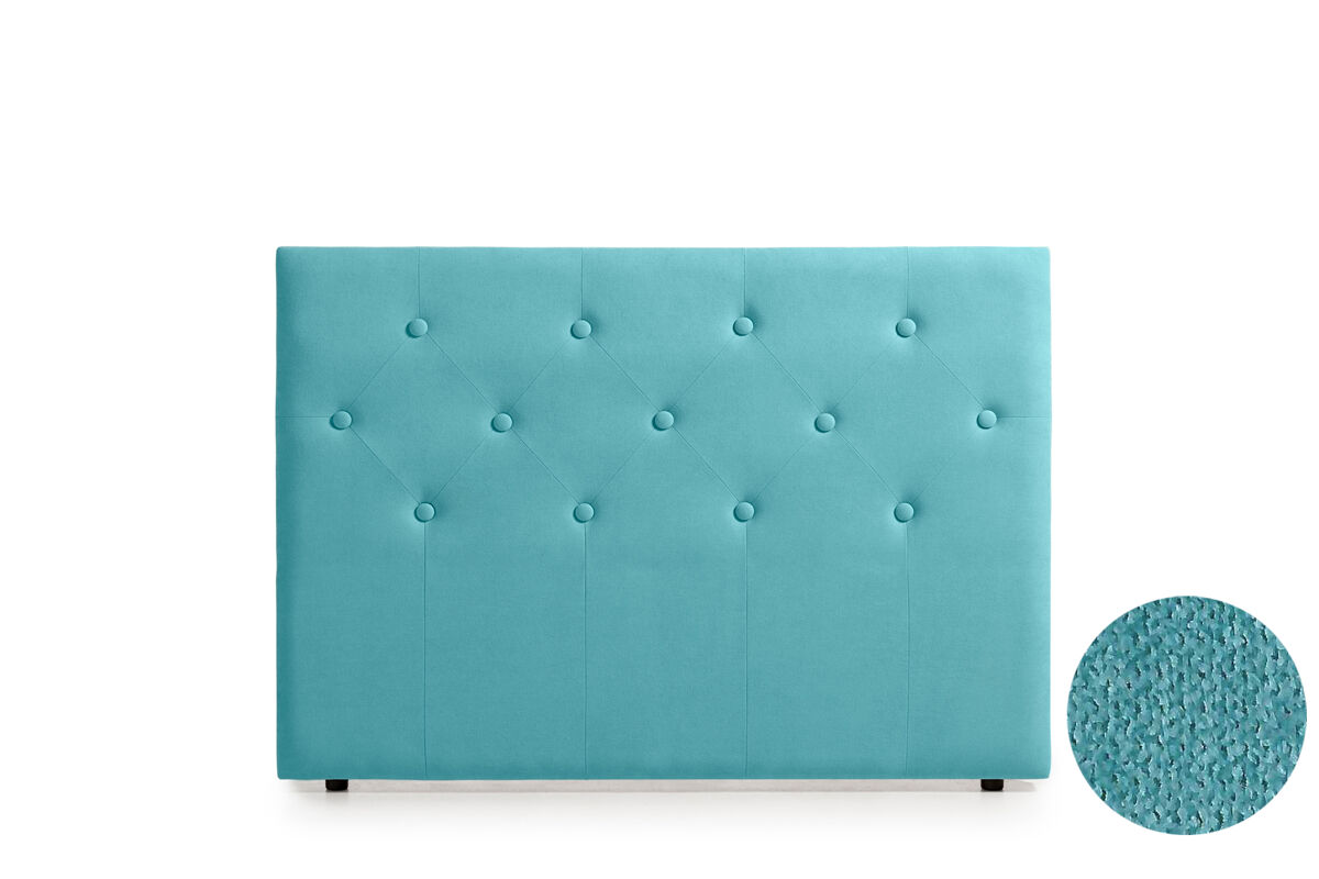 Cabeceira estofada victoria aqualine 190x115x12 cm - turquesa - moonia