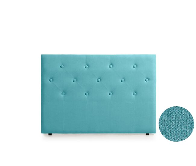 Cabeceira estofada victoria aqualine 190x115x12 cm - turquesa - moonia