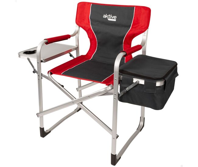 Cadeira de camping diretor com mesa e bolsa térmica aktive
