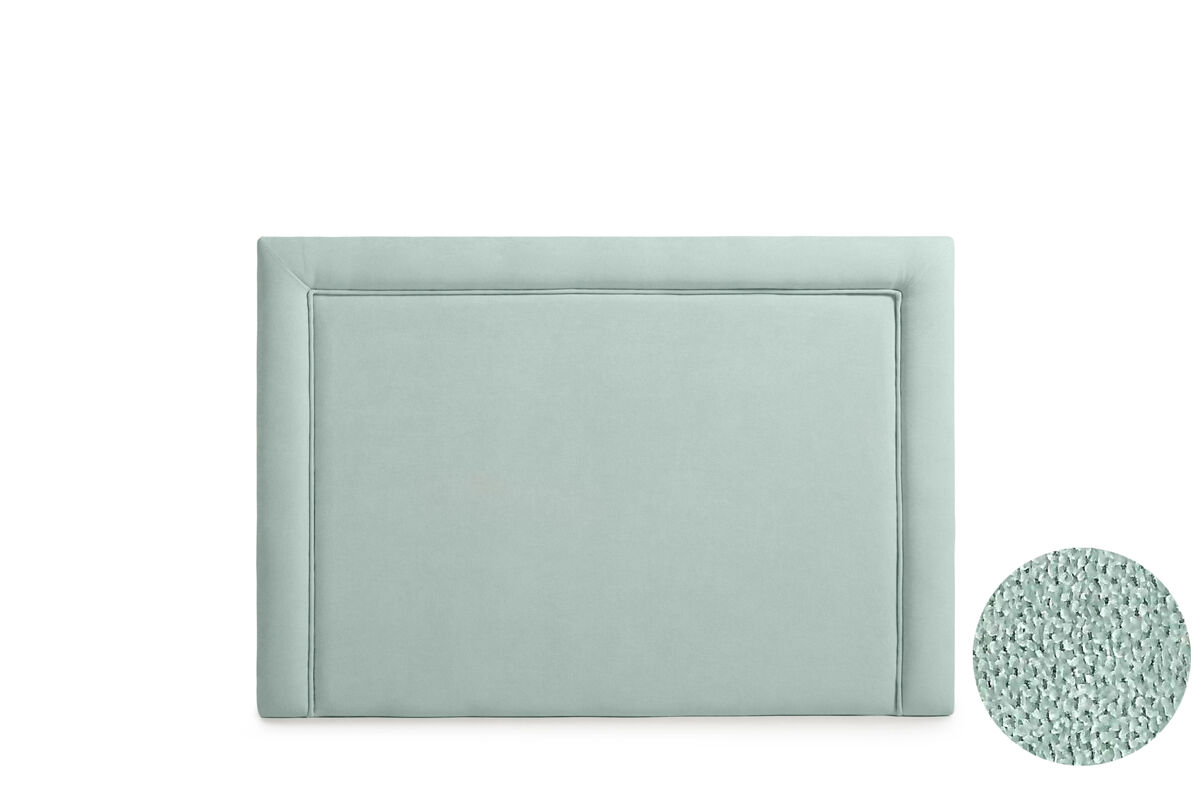 Cabeceira estofada regina aqualine 190x115x5 cm - verde água - moonia