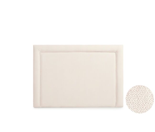 Cabeceira estofada regina aqualine 170x115x5 cm - bege - moonia