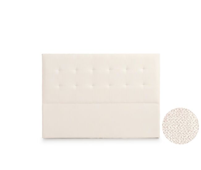 Cabeceira estofada atenea aqualine 90x120x8 cm - bege - moonia