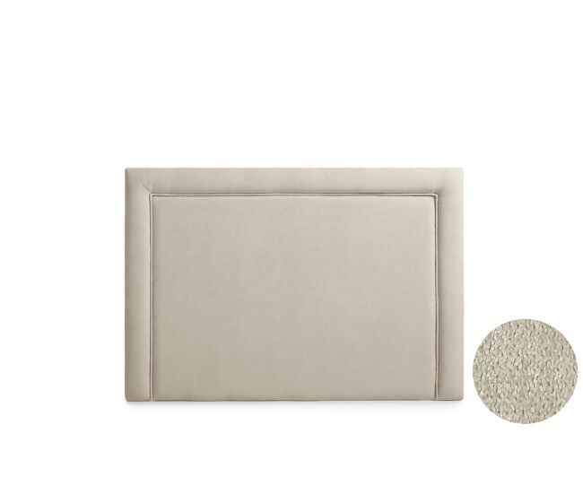 Cabeceira estofada regina aqualine 100x115x5 cm - bege torrado - moonia
