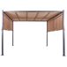 Beliani Pérgola de jardim PARGA Beliani Pérgola de jardim PARGA Castanho