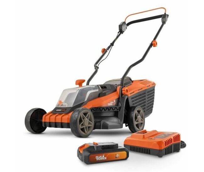 Lawn mower powerplus dual power 4ah battery 20 v
