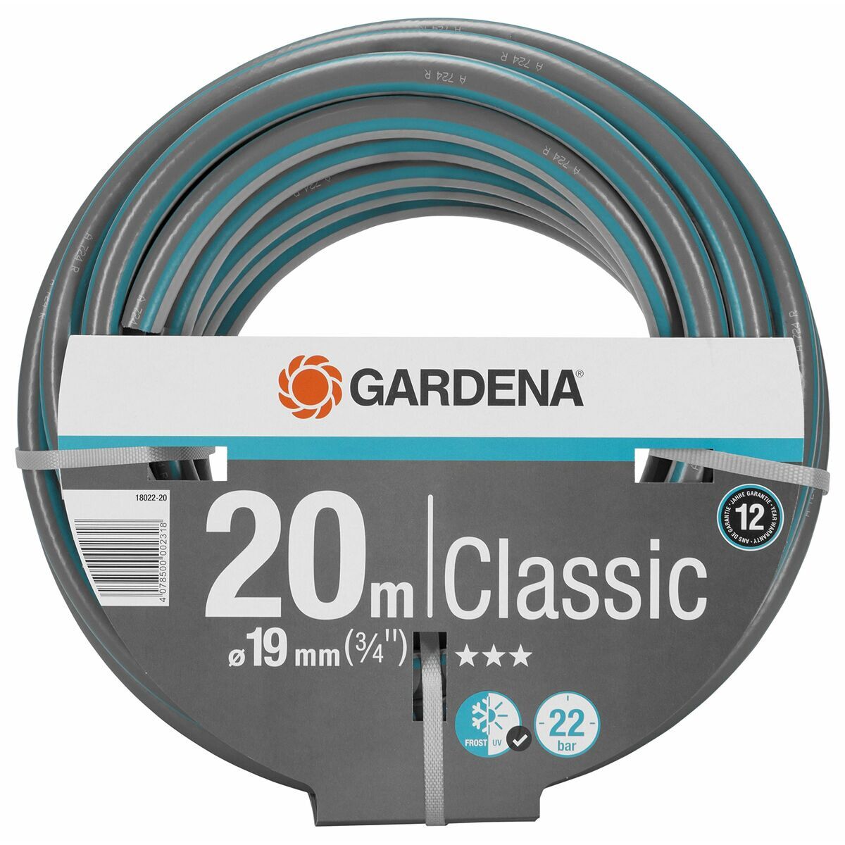 Mangueira gardena classic 18022-20 pvc 20 m ø 19 mm