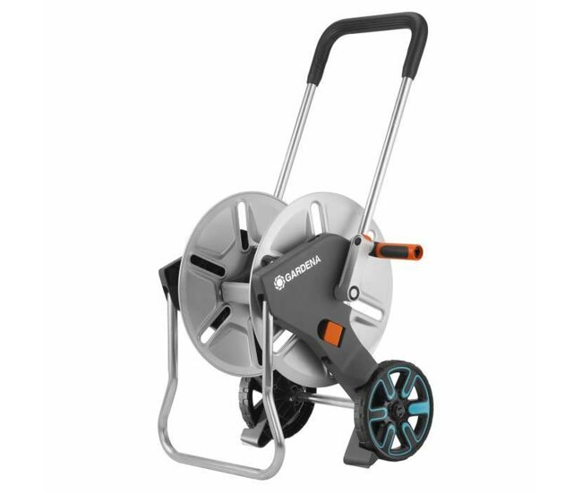 Carro porta-mangueira gardena aquaroll m metal