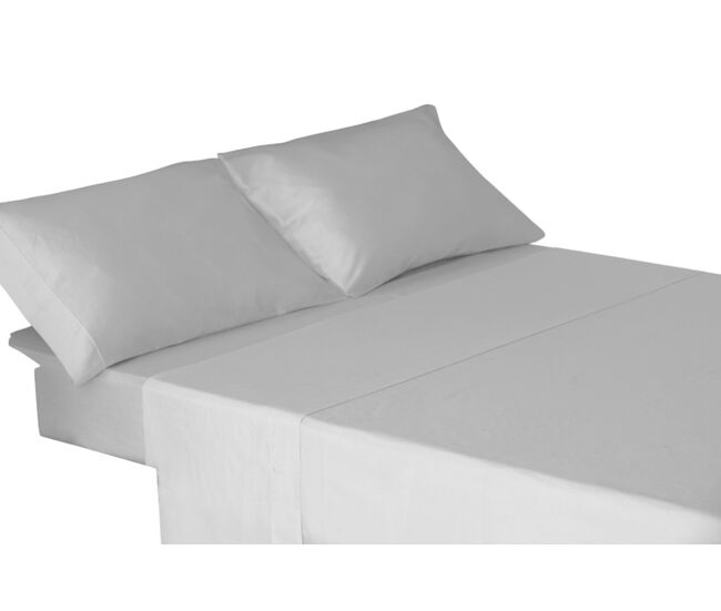 Conjunto de lençóis de três peças 100% algodão cinza 120cm donegal collections