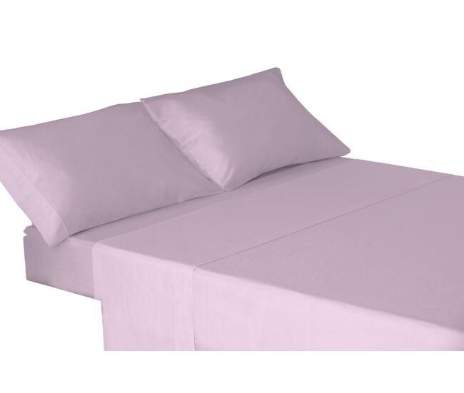 Conjunto de lençóis de três peças 100% algodão rosa 90cm donegal collections