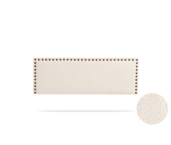 Cabeceira estofada modena aqualine 170x55x8 cm - bege - moonia