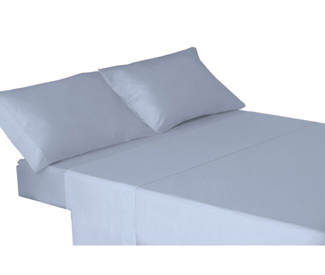 Conjunto de lençóis de três peças 100% algodão azul 120cm donegal collections