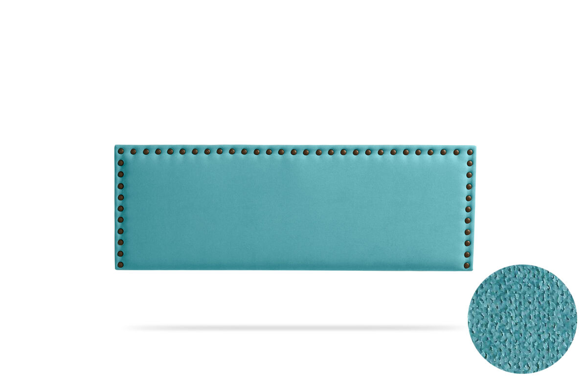 Cabeceira estofada modena aqualine 130x55x8 cm - moonia