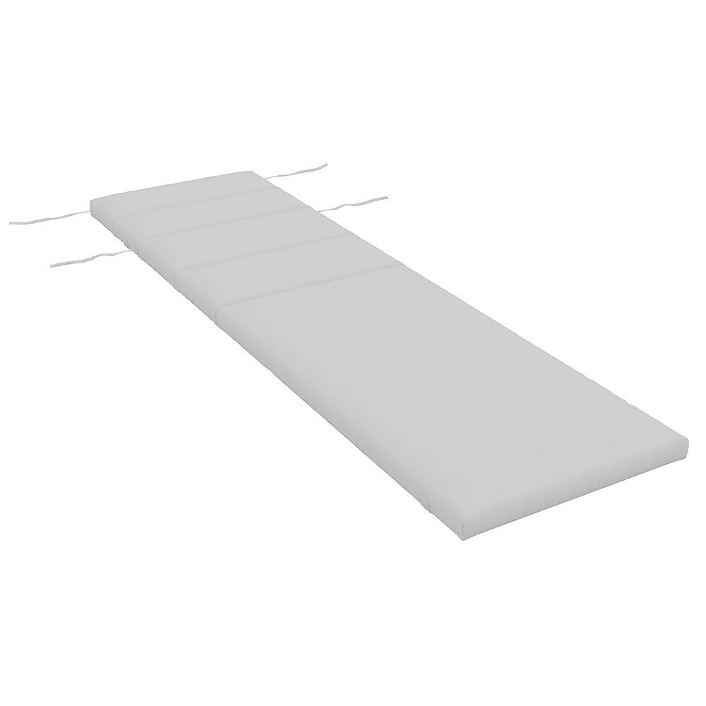 Almofada para Espreguiçadeira Poliéster Cinza