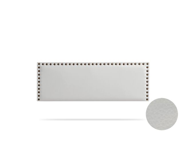 Cabeceira estofada modena pele sintética 115x55x8 cm - moonia