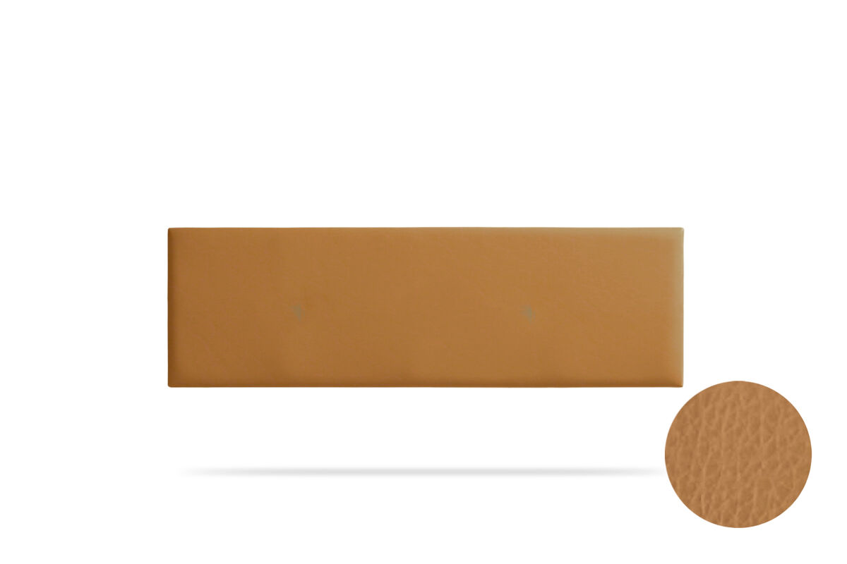 Cabeceira estofada nova pele sintética 145x50x5 cm - moonia