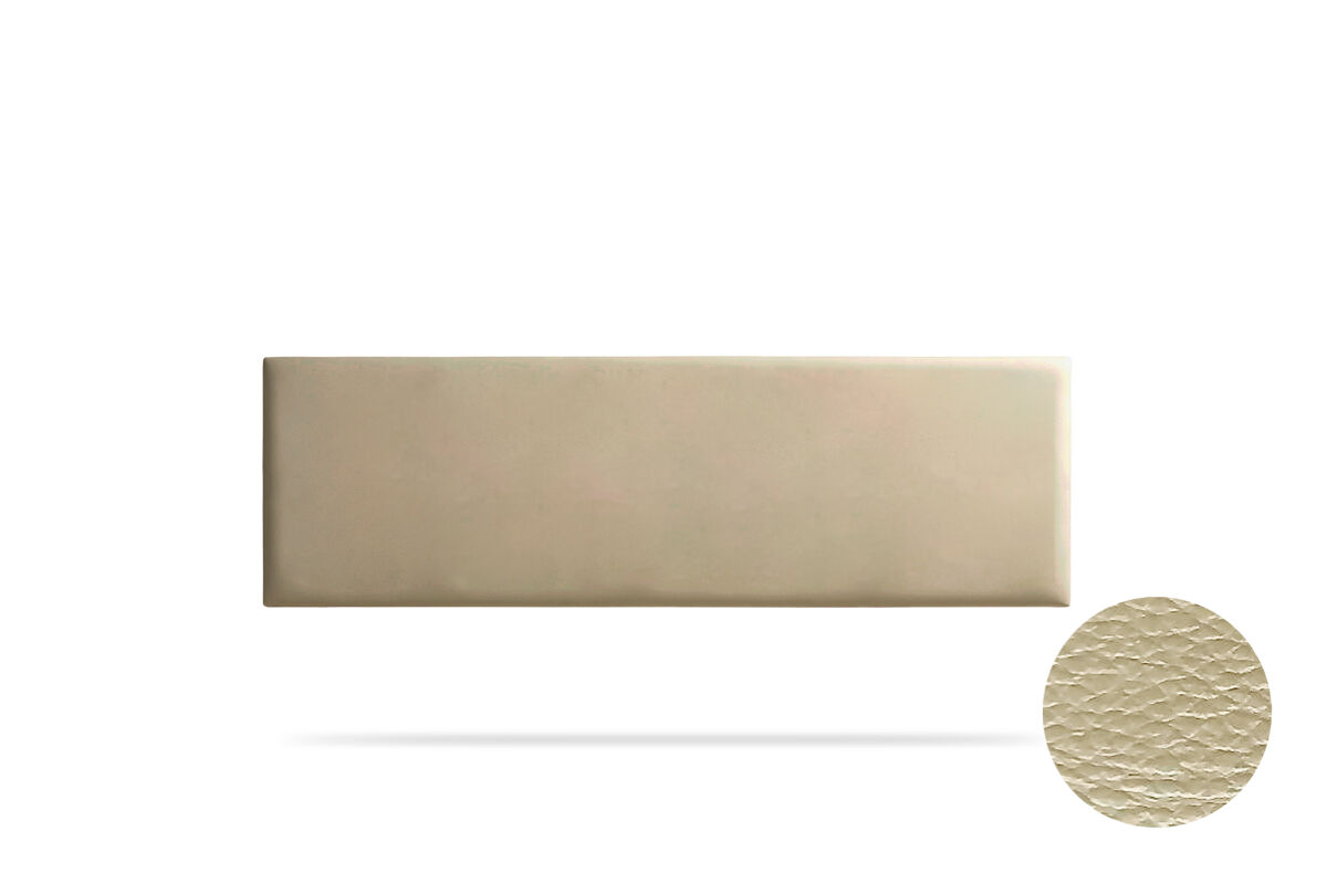 Cabeceira estofada nova pele sintética 90x50x5 cm - moonia