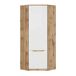 Armário de canto de 1 porta June Armário de canto de 1 porta June Natural/ Branco