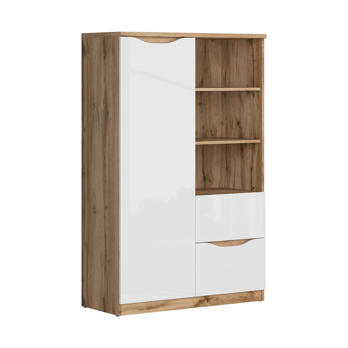 Roupeiro pequeno de 1 porta e 2 gavetas June