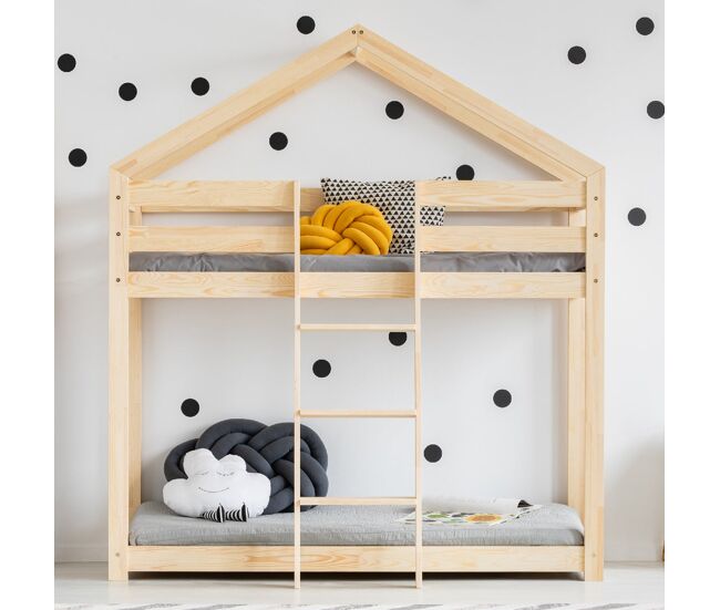 Beliche de madeira 90x190 com base de ripas hortense bois