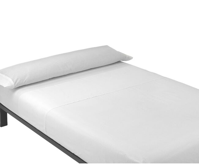 A folha lisa de três partes ajustou blanco da cama de 180cm donegal collections