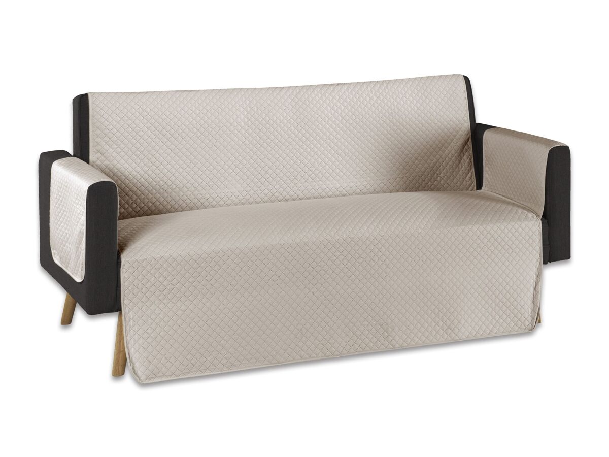 Capa protetora para sofá acolchoado chaise longue esquerda marrom donegal collections