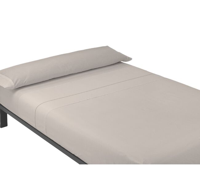 A folha lisa de três partes ajustou cinza da cama de 150cm donegal collections
