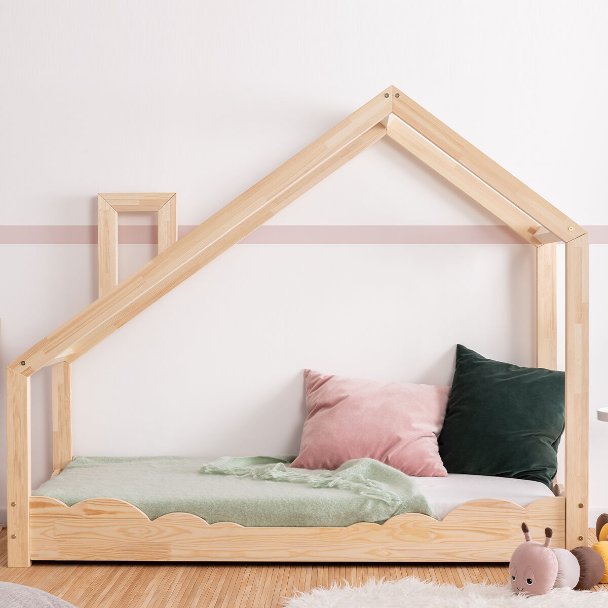 Cama cabana 70x140 base de ripas incluída carla bois