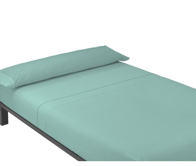 A folha lisa de três partes ajustou água-marinha da cama de 105cm donegal collections