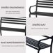 Banco de Jardim Metal Outsunny Banco de Jardim Metal Outsunny Preto