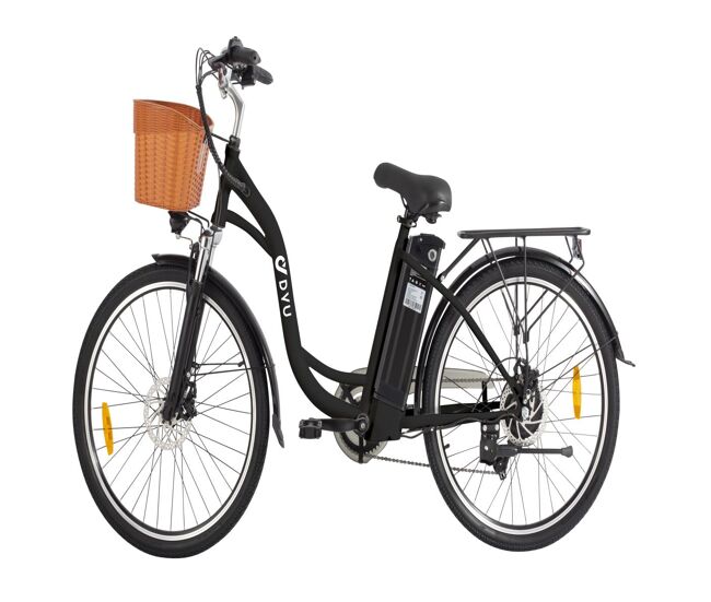 Bicicleta électrique dyu c6 26inch 25km/h - potência 350w, bateria 36v12.5ah, autonomia 40km