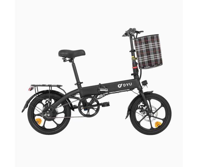 Bicicleta elétrica dyu a1f pro 16inch 25km/h - potência 250w, bateria 36v7.5ah, autonomia 30km