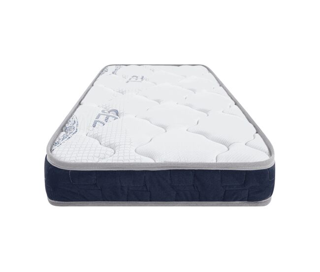 Colchão de bebê symphony 120x60 com espuma viscoelástica e tecido 3d respirável para reduzir o risco de sufocamento, certificado eoko-tek e certipur