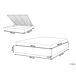 Beliani Cama baú Poliéster DINAN 187x214 Beliani Cama baú Poliéster DINAN 187x214 Bege