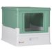 Caixa de Areia para Gatos PP PawHut Caixa de Areia para Gatos PP PawHut Verde